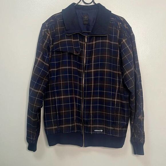 ADIDAS PLAID‎ JACKET SIZE L - Picture 1 of 12